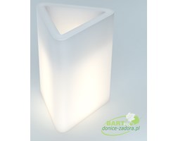 Donica z polietylenu TRITON PL-TR68-LIGHT biały podświetlany