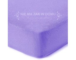 Prześcieradło frotte z gumką - fioletowe