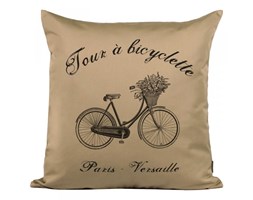 Poduszka French Home - Bicyclette - beżowa