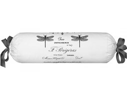 Poduszka dekoracyjna wałek French Home - French - biało-szara