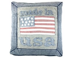 Poduszka dekoracyjna - made in USA - niebieska