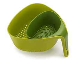 Zestaw 2 durszlaków, zielony, Nest™ - Joseph Joseph - DECOSALON - Zakupy bez ryzyka