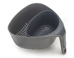 Zestaw 2 durszlaków, szary, Nest™ - Joseph Joseph - DECOSALON - Zakupy bez ryzyka