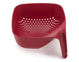 Durszlak kwadratowy, czerwony - Joseph Joseph - DECOSALON - Zakupy bez ryzyka