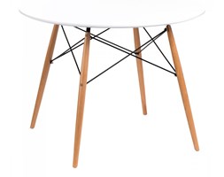 Stół okrągły do jadalni 100cm D2 DTW biały kod: 5902385700368