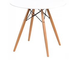 Stół okrągły do jadalni 80cm D2 DTW biały kod: 5902385701877