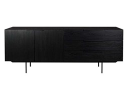 Komoda Travess Black Oak 180x45x70,5cm