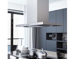 vidaXL Okap kuchenny LED, stal nierdzewna, 90 cm, 756 m³/h