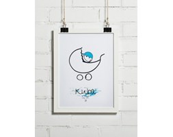 Plakat z okazji narodzin dziecka