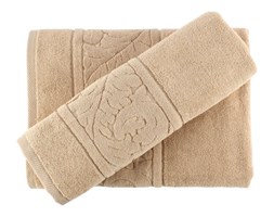 Zestaw beżowych bawełnianych ręczników Sultan Beige