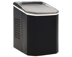 vidaXL Kostkarka do lodu, czarna, 1,4 L ,15 kg/24 h