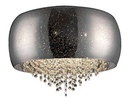 Sufitowa LAMPA glamour VISTA C0076-06K-F4GR Zumaline szklana OPRAWA z kryształkami PLAFON kropki galaktyka crystal chrom