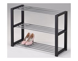 Półka na buty, 3 piętra, czarna