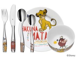 Zestaw naczyń i sztućców dla dzieci Król Lew WMF