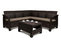 Narożnik 79x182x70cm Bazkar CORFU RELAX SET brąz/taupe kod: 001024