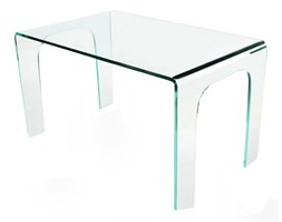 Stół do jadalni 150x80x75cm King Home Moderno transparentny szklany kod: DB-008