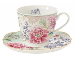 Filiżanka ze spodkiem Beautiful Garden komplet 6 szt.