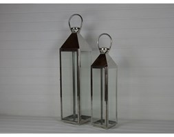 KOMPLET LATARNI METALOWYCH LAMPA SHABBY 2SZT