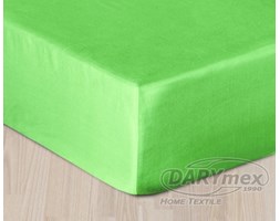 Prześcieradło z satyny bawełnianej zieleń 200x220