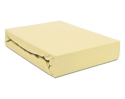 Prześcieradło Jersey z gumką kremowe 90x200