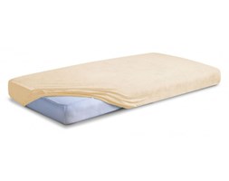 Prześcieradło Frotte Premium z gumką ciemny krem 220x200