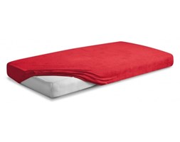 Prześcieradło Frotte Premium z gumką czerwone 180x200