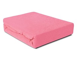 Prześcieradło Frotte z gumką jasnoróżowe 160x200