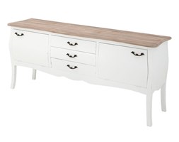 Kredens komoda Chateau biała sosna 155cm (Z37367)