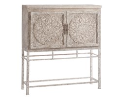 Szafka dwudrzwiowa zdobiona ornamentem, drewno, 115x104x35 cm (JL70004)