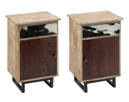 Szafka nocna Cow Skin, drewno, 63x42x35 cm (JL77971)