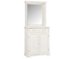 Komoda z lustrem Mirror Wood White, drewno, szkło, 183x81x42 cm (JL82770)