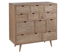 Komoda Wood Naturals, jednaście szuflad, drewno, 95x96x40 cm (JL76585)