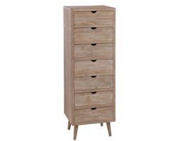 Komoda Wood Naturals, siedem szuflad, drewno, 122x42x35 cm (JL76584)