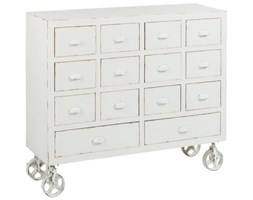 Komoda na kółkach Wheels White, na kółkach, drewno, 97x110x37 cm (JL71028)