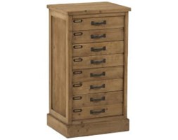 Komoda Drawers Wood Natural, drewno, 80x43x34,5 cm (JL90484)