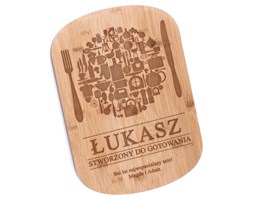 Bambusowa Deska do Krojenia z Grawerem Stworzony Do Gotownia