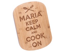 Bambusowa Deska do Krojenia z Grawerem Keep Calm