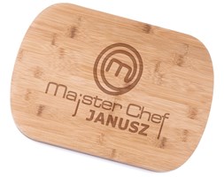 Bambusowa Deska do Krojenia z Grawerem Majster Chef