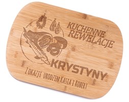 Bambusowa Deska do Krojenia z Grawerem Kuchenne Rewolucje