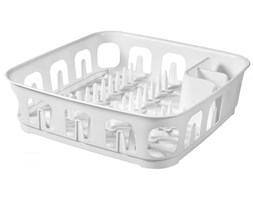 Suszarka do naczyń kwadratowa CURVER Essentials, biała