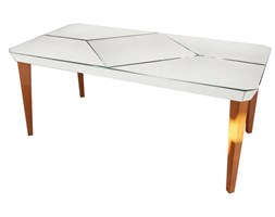 Stół lustrzany 91x181x75,5cm ArteHome Mazzini srebrny kod: KFC571 Clear Mirror
