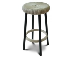 Stołek barowy 35x66cm Curver Cozy Stool brązowo-beżowy kod: BK-000712