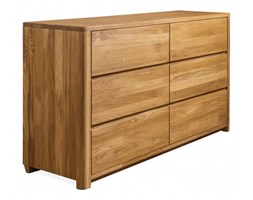 Signu Design Komoda dębowa Donat z 6 szufladami