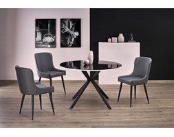 AVELAR blat - czarny / biały, stelaż - czarny