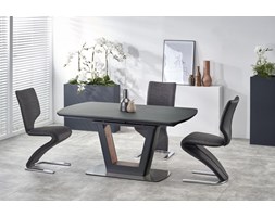 BILOTTI stół rozkładany antracytowy mat / orzech