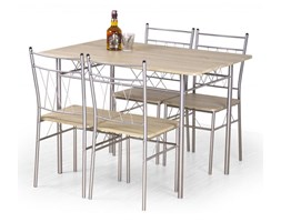 FAUST zestaw stół + 4 krzesła dąb sonoma