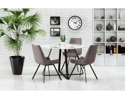 LOOPER stół stelaż - czarny, blat - biały