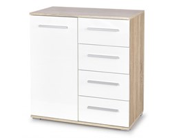 LIMA KM-2 komoda dąb sonoma / biały