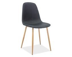 KRZESŁO FOX DĄB STELAŻ/CZARNY TAP. 107