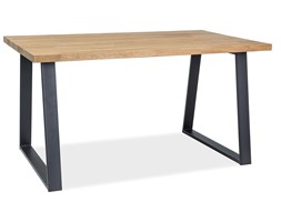 STÓŁ RONALDO OKLEINA NATURALNA DĄB/CZARNY 150x90